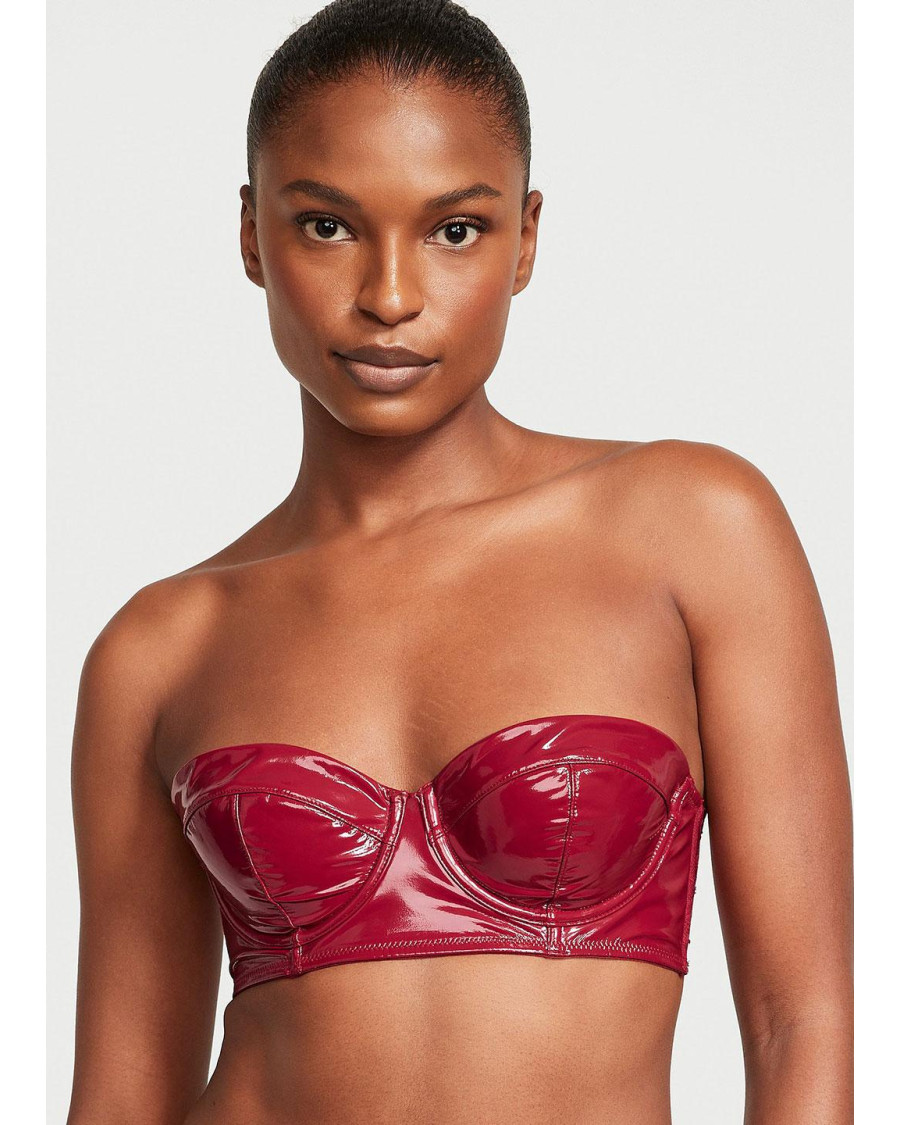 Бюстгальтер пуш-ап Victoria's Secret — бордовий