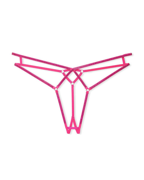 Зі стразами жіночі трусики Victoria's Secret Very Sexy — рожеві