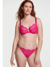 Зі стразами жіночі трусики Victoria's Secret PINK — рожеві