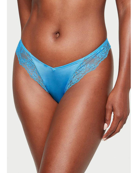 Мереживні трусики-бікіні Victoria's Secret Very Sexy — блакитні