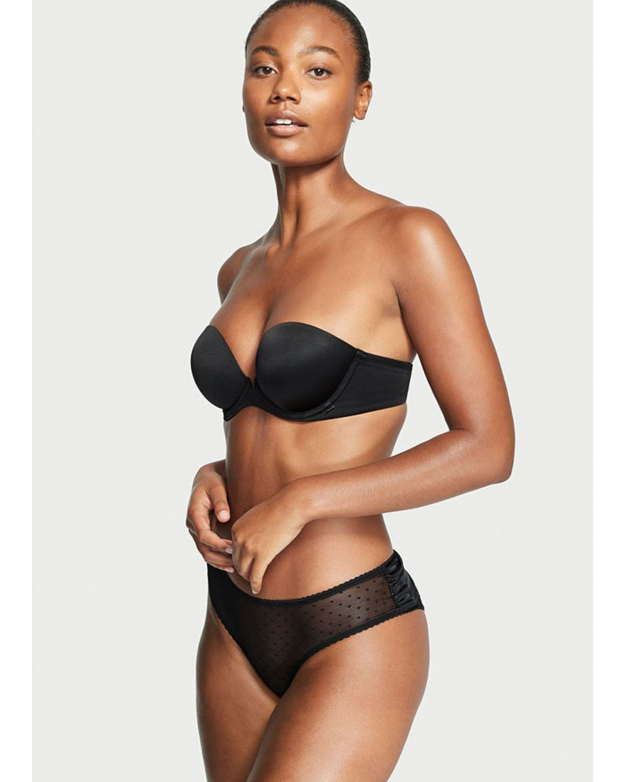Сітчасті трусики з високою посадкою Victoria's Secret Very Sexy — чорні