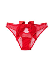 Сатиновий комплект жіночої білизни Victoria's Secret — червоний