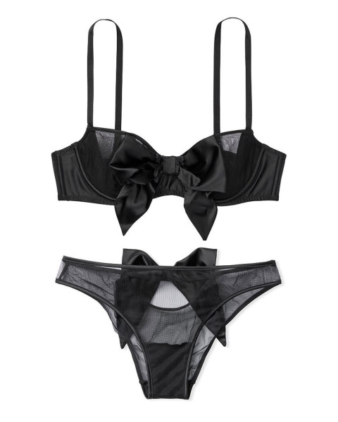 Комплект жіночої білизни Victoria's Secret — чорний