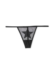 Сітчасті трусики-стрінги Victoria's Secret — чорні