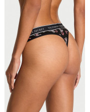 Бавовняні трусики-стрінги Victoria's Secret Modal — чорні