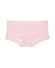 Бавовняні трусики-шорти Victoria's Secret Logo Cotton Boyshort — Світло-рожеві Бавовняні трусики-шорти Victoria's Secret Logo Cotton Boyshort — Світло-рожеві