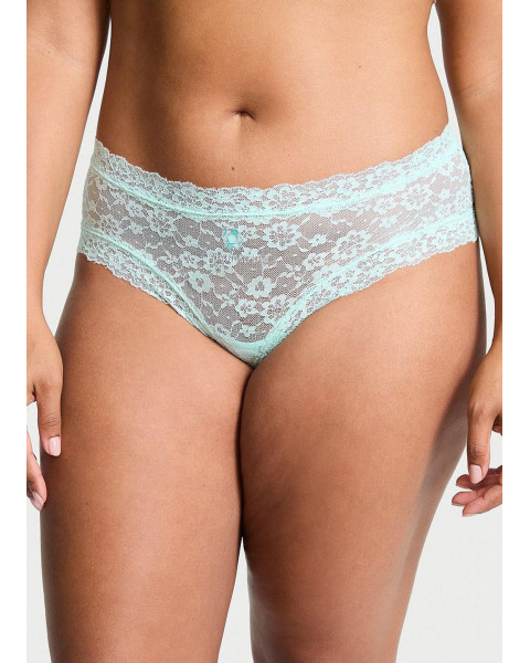 Мереживні трусики Victoria's Secret Posey Lace Cheeky, м'ятні