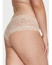Мереживні трусики Victoria's Secret The Lacie Lace Cheeky — Бежеві