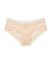 Мереживні трусики Victoria's Secret The Lacie Lace Cheeky — Бежеві