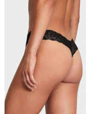 Мереживні трусики-стрінги Victoria's Secret The Lacie Thong, чорні