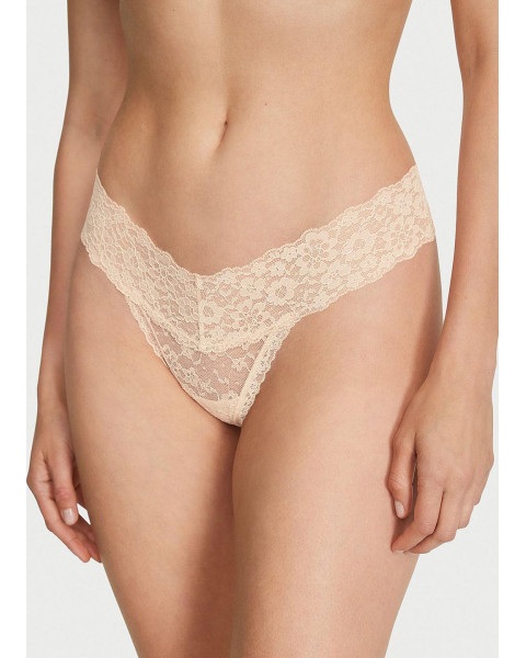 Мереживні трусики-стрінги Victoria's Secret The Lacie, бежеві