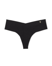 Безшовні трусики-стрінги Victoria's Secret No-Show Thong — Чорні Безшовні трусики-стрінги Victoria's Secret No-Show Thong — Чорні