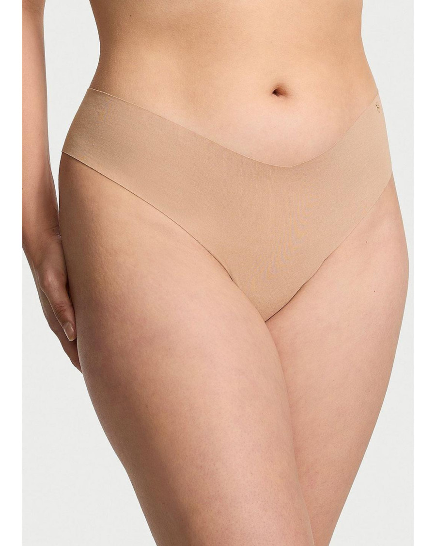 Безшовні трусики стрінги Victoria's Secret No-Show Thong Panty, бежеві