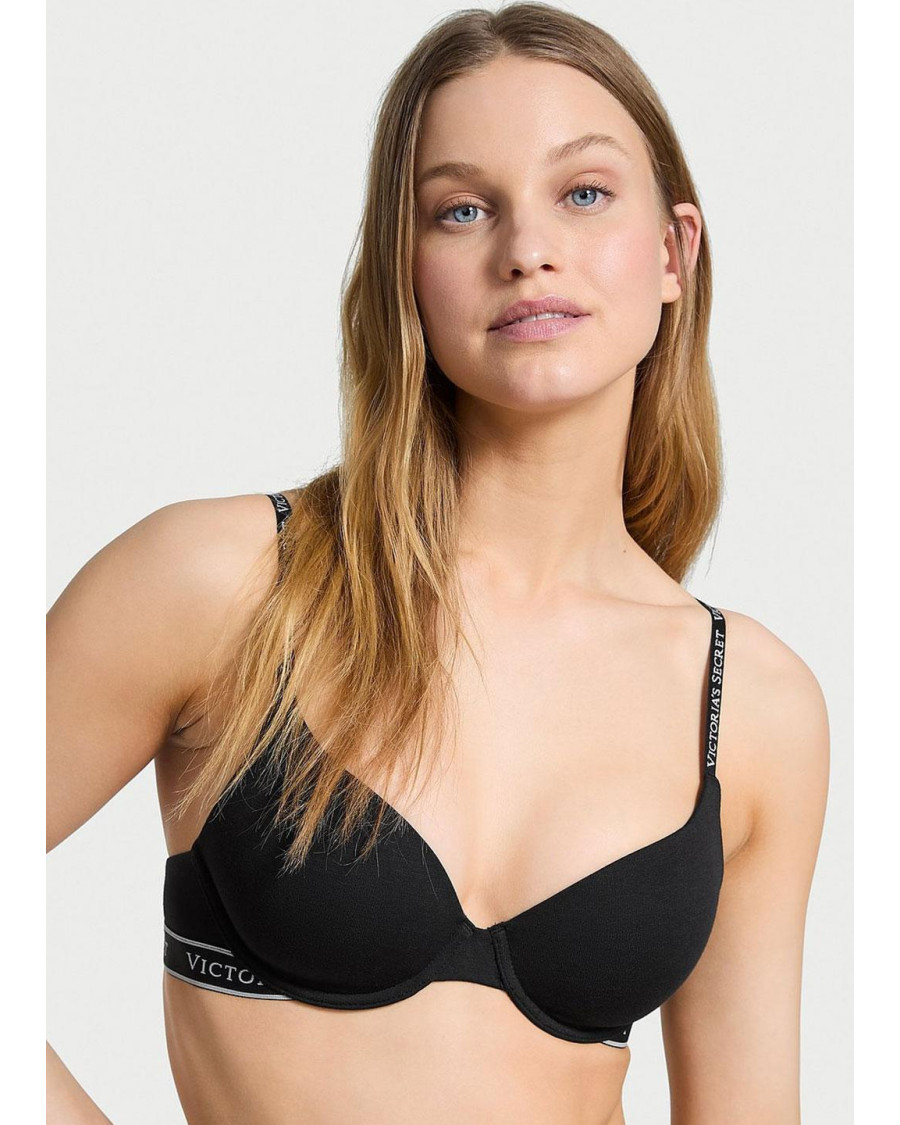 Бавовняні жіночий бюстгальтер Victoria's Secret Modal — чорний