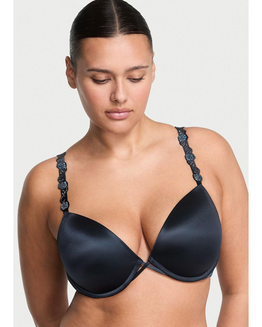 Бюстгальтер пуш-ап Victoria's Secret Very Sexy Electric Orchid Shine Strap синій (бра зі стразами) Бюстгальтер пуш-ап Victoria's Secret Very Sexy Electric Orchid Shine Strap синій (бра зі стразами)