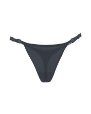 Комплект жіночої білизни Victoria's Secret Very Sexy Electric Orchid Shine Strap синій (бюстгальтер пуш-ап та трусики стрінги)