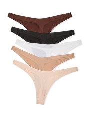 Комплект жіночих стрінгів Victoria's Secret Body by Victoria Flex Low-Rise, еластичні трусики, 5 шт