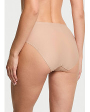 Еластичні безшовні трусики-бікіні Victoria's Secret Body by Victoria Flex Mid-Rise Bikini Panty Бежеві