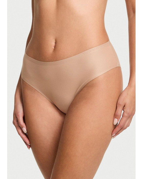 Еластичні безшовні трусики-бікіні Victoria's Secret Body by Victoria Flex Mid-Rise Bikini Panty Бежеві
