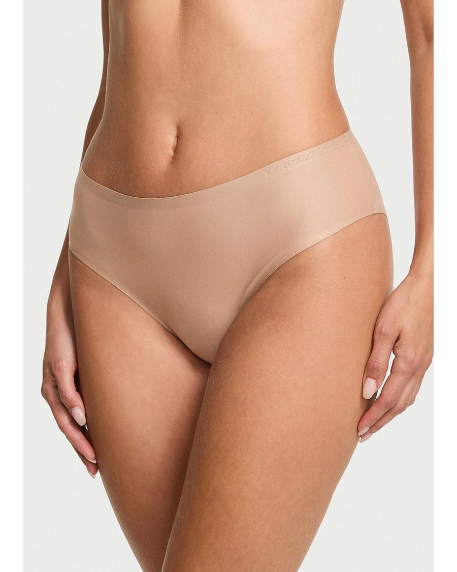 Еластичні безшовні трусики-бікіні Victoria's Secret Body by Victoria Flex Mid-Rise Bikini Panty Бежеві