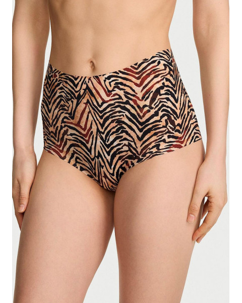 Безшовні трусики Victoria's Secret No-Show Modern Brief з високою посадкою, тигрові