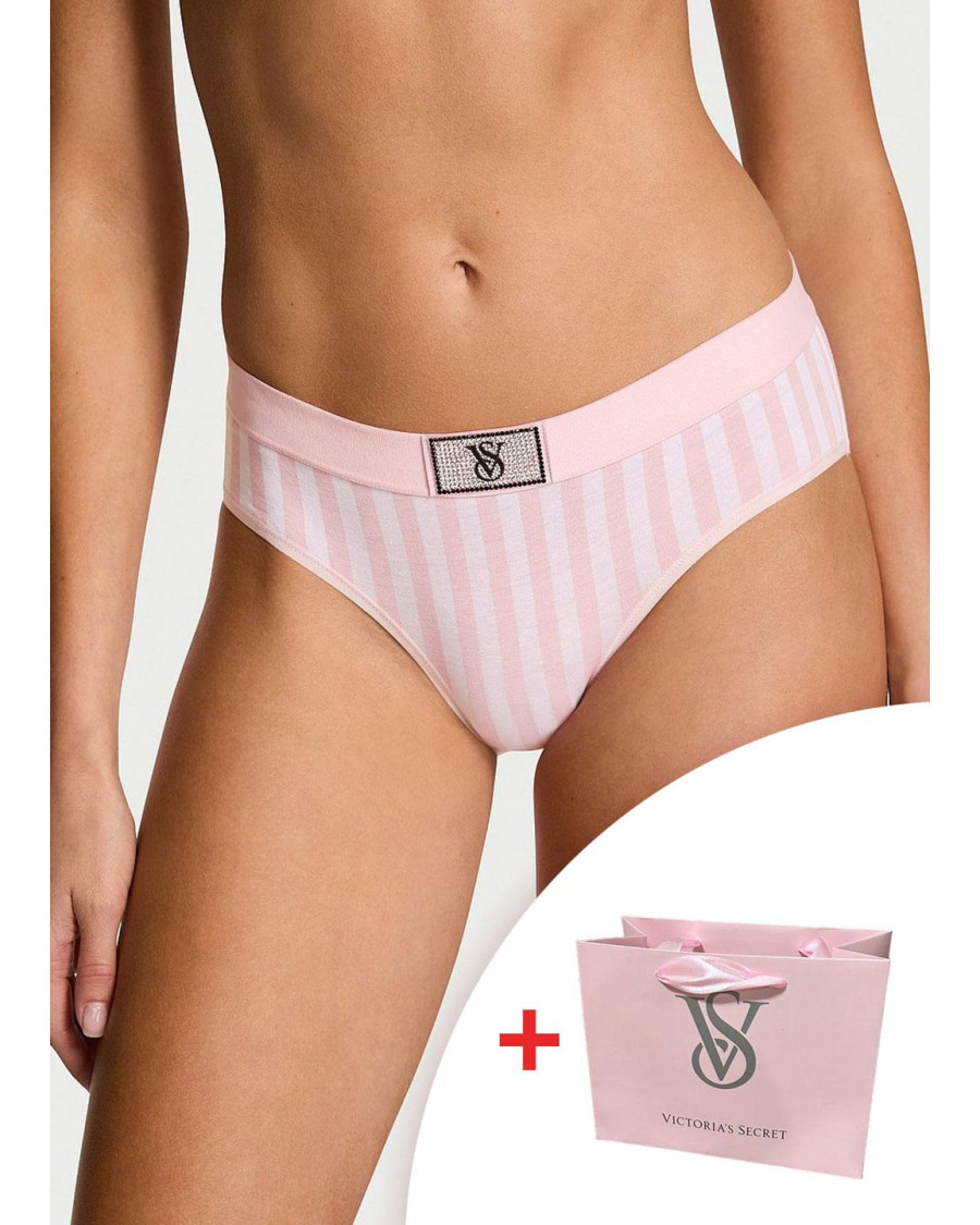 Бавовняні з принтом жіночі трусики Victoria's Secret Modal — мультиколор