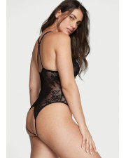 Мереживне боді Victoria's Secret — чорний