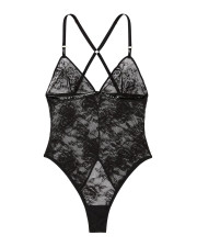 Мереживне боді Victoria's Secret — чорний