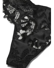 Мереживні трусики-бікіні Victoria's Secret — чорні