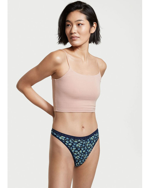 Бавовняні трусики-стрінги з принтом Victoria's Secret Modal — мультиколор