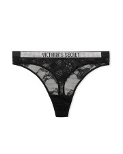 Зі стразами жіночі трусики Victoria's Secret — чорні