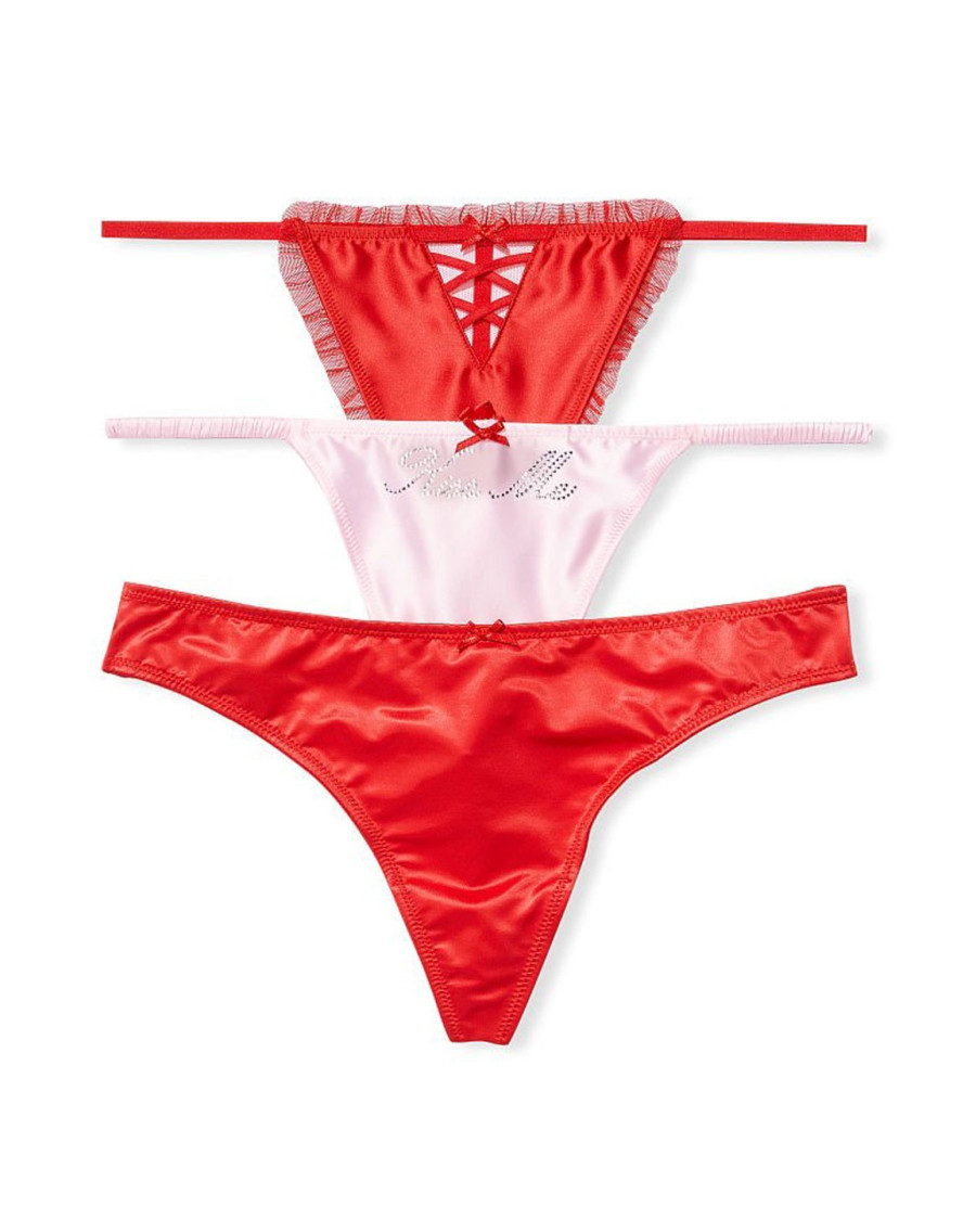 Зі стразами жіночі трусики Victoria's Secret — мультиколор Зі стразами жіночі трусики Victoria's Secret — мультиколор